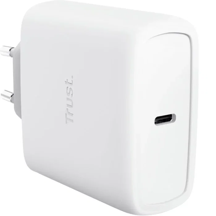 CARGADOR PARED/VIAJE USB-C 65W + CABLE USB-C 2 M MAXO BLANCO TRUST